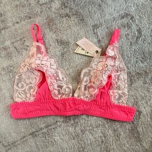 We Are HAH On the Double Bralette Bra Lace New XS